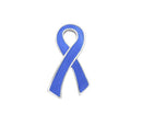 Periwinkle Ribbon - Lapel Hat Pin - Rock Your Cause Jewelry