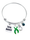 Green Ribbon Total Badass Charm Bracelet