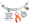 Orange Ribbon Bracelet - You Are More Loved Than You Could Possibly Know