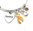 Peach Ribbon Survivor Bracelet