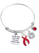 Red Ribbon Bracelet - You Are More Loved Than You Could Possibly Know