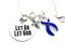 Periwinkle Ribbon Necklace - Let Go. Let God