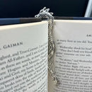 Dragon Crystal Bookmark, Fantasy Book Lover Gift, Choose Your Crystal, Fourth Wing Reader Gift, Romantasy BookTok Gift, Silver Dragon Bookmark