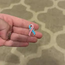 Awareness Ribbon Pin – Choose Your Ribbon Color – Cancer Survivor Pin, Chronic Illness, Mental Health, Rare Disease Awareness Lapel Pin