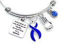 Periwinkle Ribbon Charm Bracelet – If God Gives Us Only What We Can Handle ... He Must Think I'm a Badass