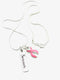 Pink Ribbon Breast Cancer Survivor Necklace