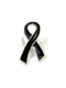 Black Ribbon / Lapel Hat Pin / Melanoma Awareness / Skin Cancer Survivor / Wedding Accessory