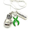 Green Ribbon Boxing Glove Necklace