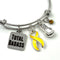Yellow Ribbon Total Badass Charm Bracelet