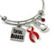 Red Ribbon Total Badass / Boxing Glove Charm Bracelet