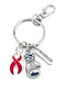 Red Ribbon Boxing Glove / Warrior Keychain