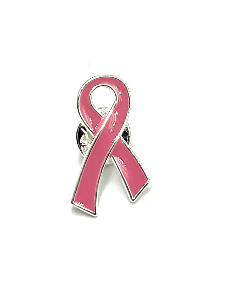 Pink Ribbon / Lapel Hat Pin / Breast Cancer Survivor / Awareness - Wedding Accessory - Rock Your Cause Jewelry