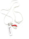 Red & White Ribbon Survivor Necklace - Rock Your Cause Jewelry