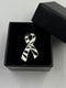 Zebra Ribbon / Lapel, Hat, Lab Coat, Lanyard Pin - Rock Your Cause Jewelry