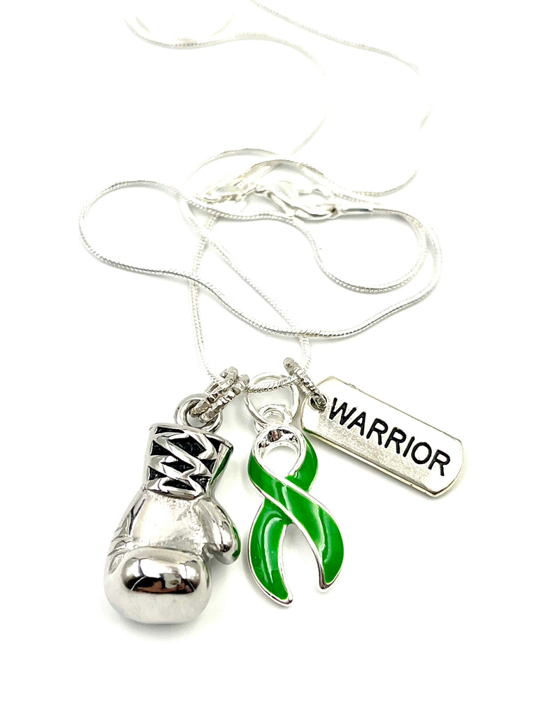 Green Ribbon Boxing Glove Necklace