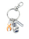 Peach Ribbon Boxing Glove Keychain / Endometrial - Uterine Cancer Survivor, Awareness Gift