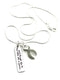 Gray (Grey) Ribbon Necklace - And Though She Be But Little, She Is Fierce - Rock Your Cause Jewelry