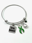 Green Ribbon Total Badass Charm Bracelet