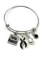 Black Ribbon Total Badass Charm Bracelet