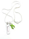 Lime Green Ribbon Survivor Necklace