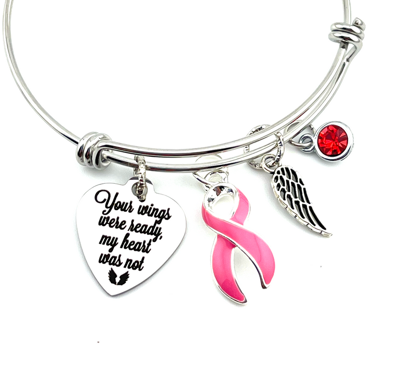 Pick Your Ribbon Bracelet - Your Wings Were Ready My Hear Was Not Memorial / Sympathy