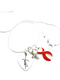 Red Ribbon Faith Necklace