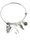 White Ribbon Memorial Bracelet / Sympathy Gift - Your Wings Were Ready