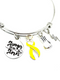 Gold Ribbon Bracelet - Stronger than the Storm Bracelet