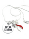 Red & White Ribbon - Let Go, Let God