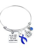 Periwinkle Ribbon Bracelet - You Are More Loved Than You Could Possibly Know