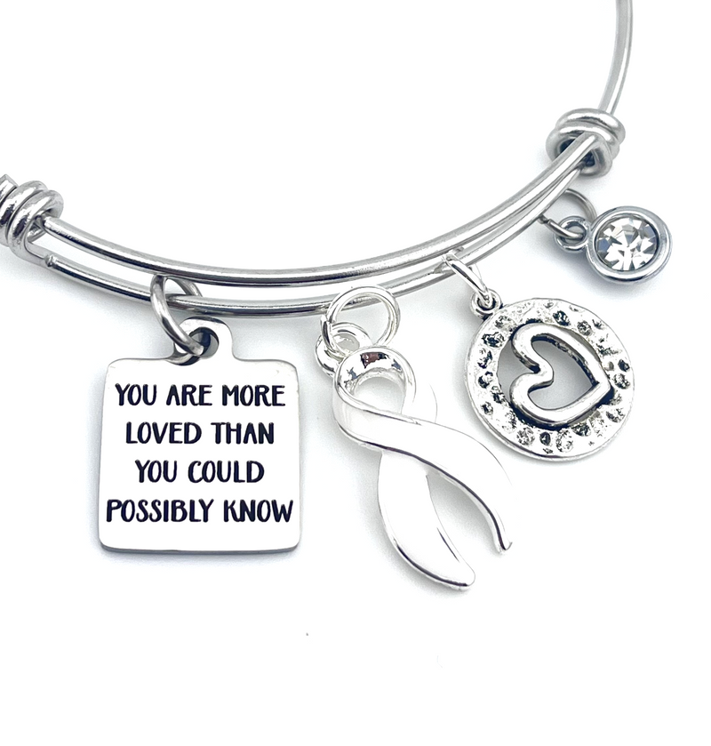 White Ribbon Bracelet - You are More Loved Than You Could Possibly Know