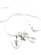 White Ribbon Faith Necklace