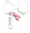 Pink Ribbon Breast Cancer Survivor Necklace