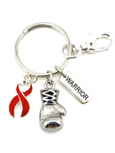 Pick Your Ribbon Keychain - Boxing Glove / Warrior Key chain