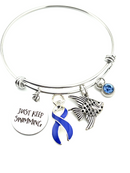 Periwinkle Ribbon – Just Keep Swimming Charm Bracelet