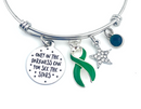 Green Ribbon Bracelet – Only in Darkness Can You See Stars