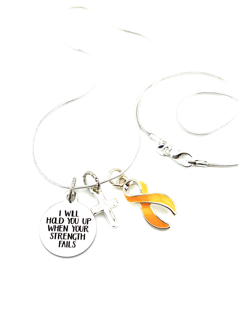 Pick Your Ribbon Necklace - I Will Hold You Up When Your Strength Fails