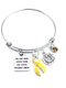 Gold Ribbon Charm Bracelet - You Are More Loved Than You Could Possibly Know