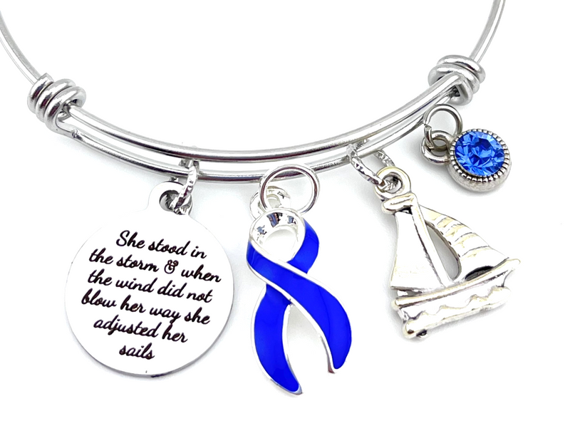 Pick Your Ribbon Bracelet - She Stood in the Storm / Adjusted Her Sails