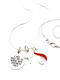 Red & White Ribbon - I Will Hold You Up When Your Strength Fails Necklace