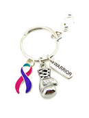 Pick Your Ribbon Keychain - Boxing Glove / Warrior Key chain