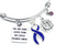 Violet Purple Ribbon Charm Bracelet - You Are More Loved Than You Could Possibly Know