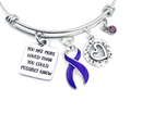 Purple Ribbon Bracelet - You Loved Are More Loved Than You Could Possibly Know