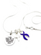 Violet Purple Ribbon Necklace - I Will Hold You Up When Your Strength Fails