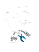 Pick Your Ribbon Necklace - Kind Heart, Fierce Mind, Brave Spirit / Feather