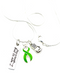 Lime Green Ribbon Necklace - This is Tough...But So Am I