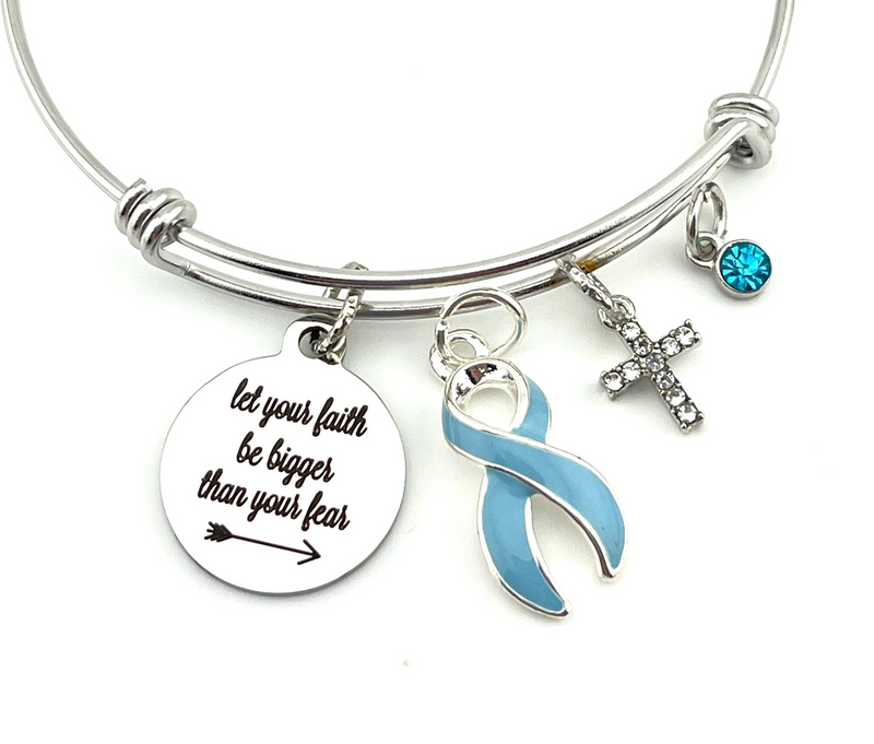 Pick Your Ribbon Bracelet - Let Your Faith be Bigger than Your Fear - Rock Your Cause Jewelry