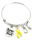 Yellow Ribbon Bracelet - Stronger Than The Storm