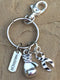 Zebra Ribbon Boxing Glove Keychain - Rock Your Cause Jewelry