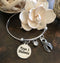 Gray (Grey) Ribbon Necklace or Bracelet - Type 1 and Type 2 Diabetes Awareness - Rock Your Cause Jewelry